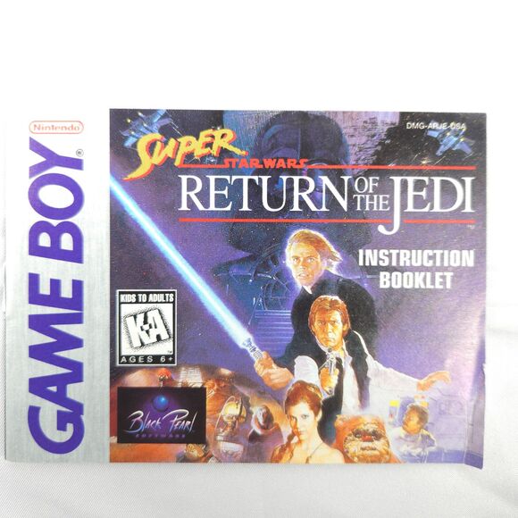Super Star Wars Return of the Jedi GameBoy Instruction Booklet Manual *ONLY* - Picture 1 of 7
